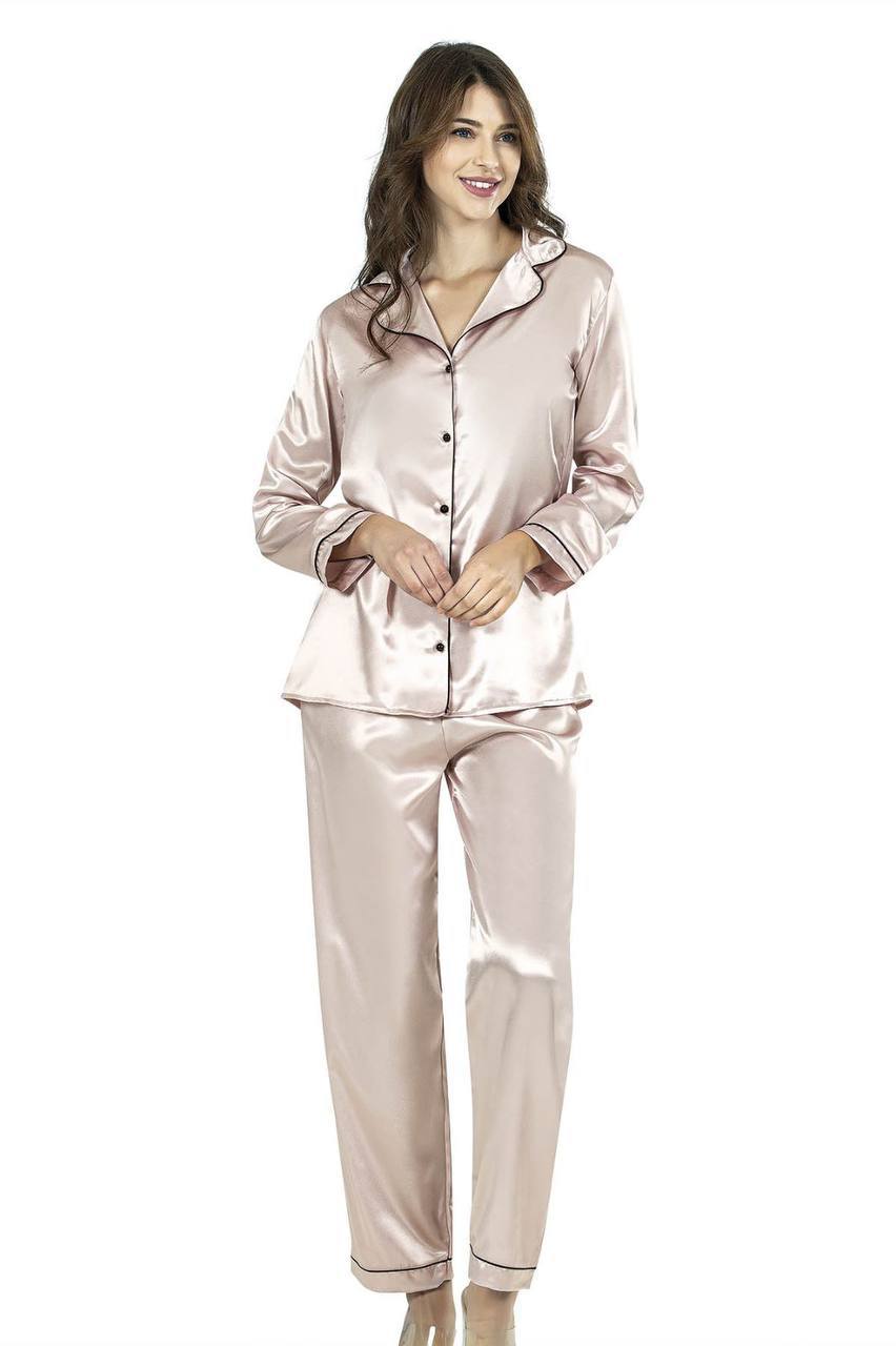 Пижама атласная женская AHU 7647