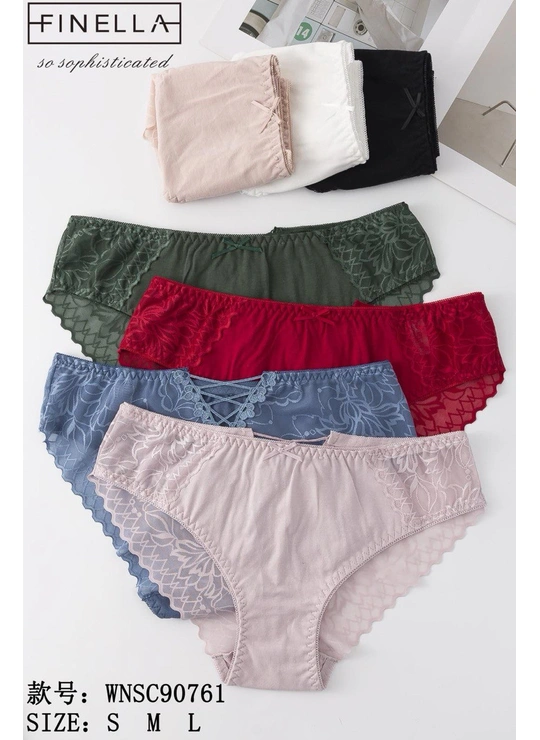 НормаЖіночі трусики FINELLA 90761   3д Різні кольори - женское белье оптом в Dolche Noche