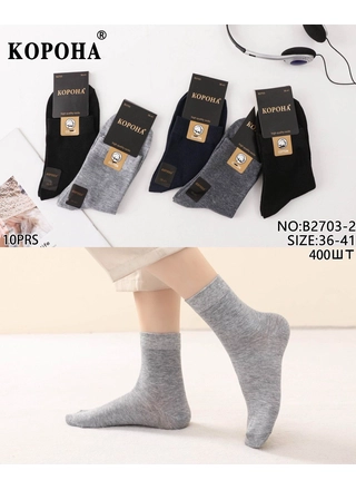 Фото КОРОНА Жіночі шкарпетки Корона B2703-2 (23022) – Весна-осінь, колір <color>, ціна 20.83<currency>