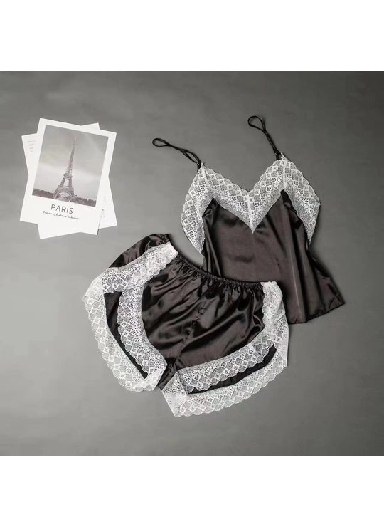 ПижамыАтласный комплект 6883 - женское белье оптом в Dolche Noche