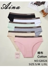 ХлопковыеТруси жіночі AINA G8026 8с Різні кольори - женское белье оптом в Dolche Noche