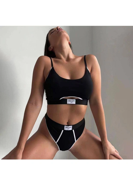 Топ + трусыКомплект белья 30815 14,2 - женское белье оптом в Dolche Noche