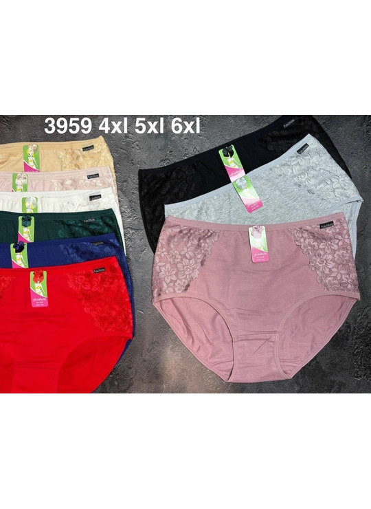 Батальные размерыТрусы женские FuleShaYa 3959 2д - женское белье оптом в Dolche Noche
