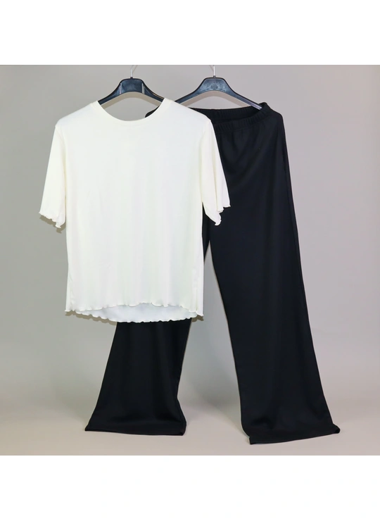 ПижамыПижама в рубчик TsaTsa 4748 - женское белье оптом в Dolche Noche