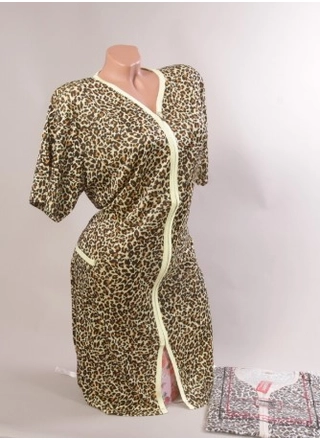 Фото Без Бренда TD-511 Халат Замок Elegant Тигровий (12611) – Халати, колір <color>, ціна 206.25<currency>