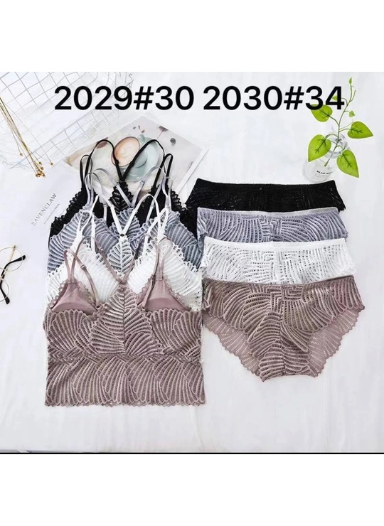 Топи, майки Комплект топ Трусики 2029 Різні кольори - жіноча білизна оптом у Dolche Noche