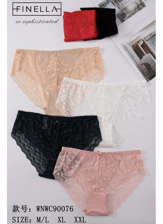 КружевныеЖіночі труси мереживо FINELA 90076   7д Різні кольори - женское белье оптом в Dolche Noche