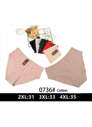 Фото TEYI Трусы женские NADIZI 0736 4в (22658) – Батальные размеры, цвет <color>, цена 72.60<currency>