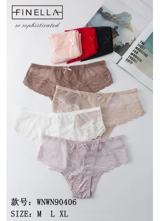 Фото FINELLA Женские кружевные трусики Finella 90406 6в () – Кружевные, цвет <color>, цена <currency>