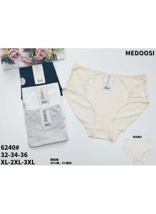 Батальні розміри Жіночі трусики MEDOOSI 6240 12в - жіноча білизна оптом у Dolche Noche