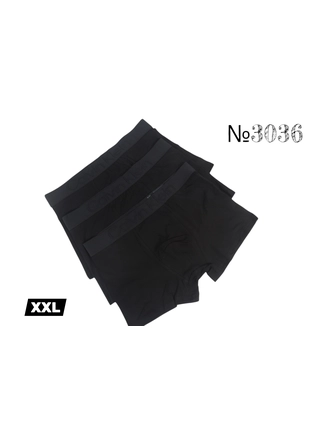 Фото Без Бренда Трусы мужские резинка (черные) CK 3036 (XXL) () – Мужские трусы, цвет <color>, цена <currency>