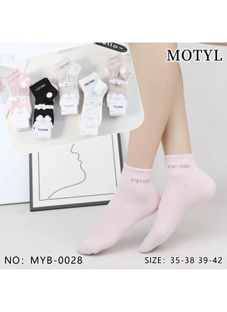Фото MOTYL Шкарпетки жіночі MOTYL MYB-0028 Різні кольори (23416) – Весна-осінь, колір <color>, ціна 19.54<currency>