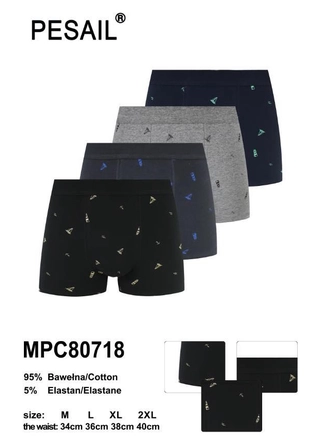 Фото FINELLA Мужские боксеры Pesail MPC80718 (M-2XL) (899) – Мужские трусы, цвет <color>, цена 66.44<currency>