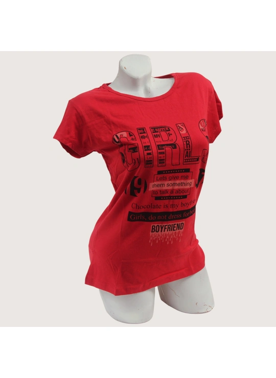 Футболки Жіноча футболка Ottodix 1004 Червоний - жіноча білизна оптом у Dolche Noche