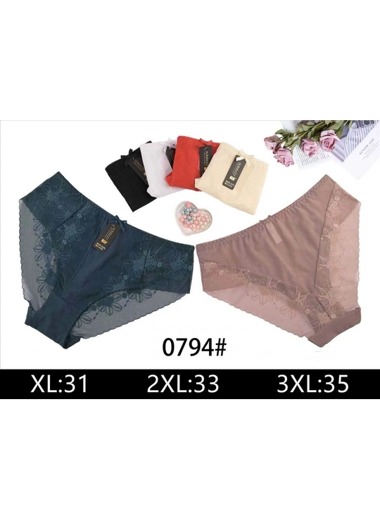 НормаЖіночі трусики Nadizi 0794 13с Різні кольори - женское белье оптом в Dolche Noche