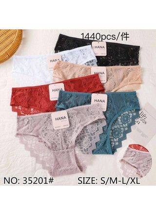 Фото HANA Труси мереживні HANA 35201 11B (23045) – Мереживні, колір <color>, ціна 42.92<currency>