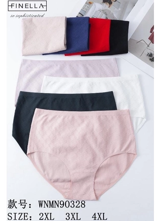 Фото FINELLA Трусики FINELLA 90328 10с Різні кольори (23307) – Батальные размеры, цвет <color>, цена 82.25<currency>