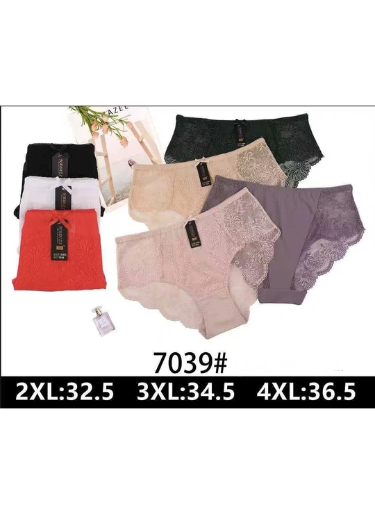 Батальные размерыЖіночі труси NADIZI 7039 11с Різні кольори - женское белье оптом в Dolche Noche