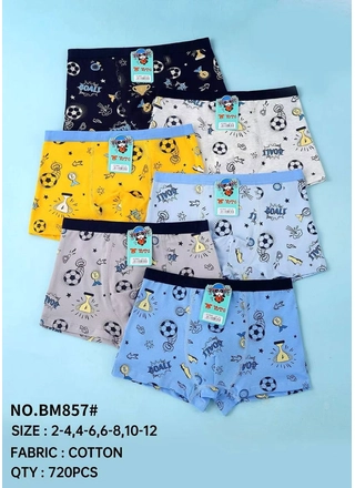 Фото Yutu Дитячі боксерки YUTU з принтом BM857 (22174) – Дитячі труси, колір <color>, ціна 59.29<currency>