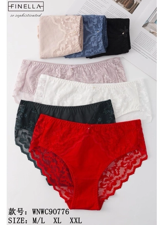 Фото FINELLA Жіночі трусики Finella з мереживом 90776   11с Різні кольори (23297) – Кружевные, цвет <color>, цена 67.74<currency>