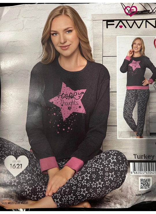 ПижамыЖенская пижама FAWN 1621 - женское белье оптом в Dolche Noche