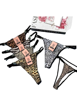 Фото Victoria Стрінги жіночі тигрові Victoria 6033 7B (18629) – Стрінги, колір <color>, ціна 63.10<currency>