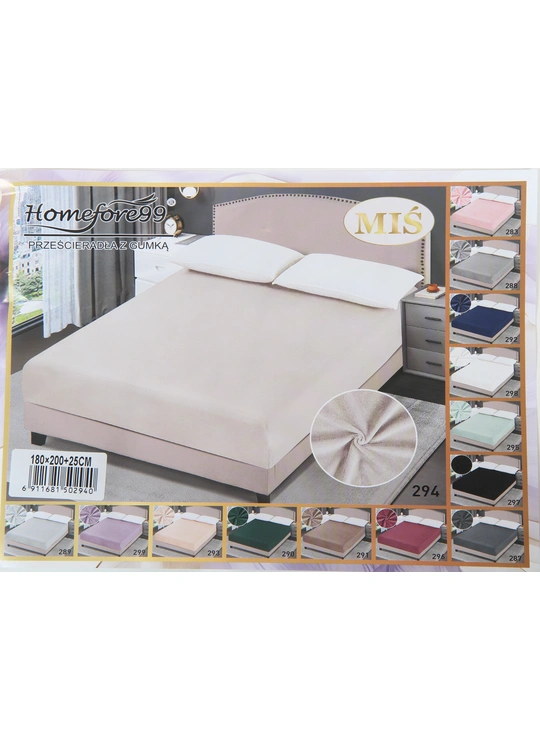Простирадло на резинці 180×200 см (бортик 25 см) 294 - текстиль для дому оптом у Dolche Noche