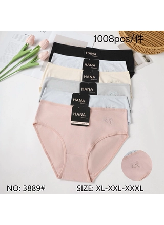 Фото HANA Труси жіночі HANA Cotton 3889 10в Різні кольори (8991) – Батальные размеры, цвет <color>, цена 47.74<currency>