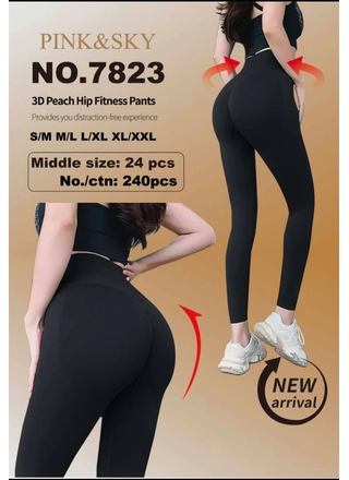 Фото PINK&SKY Легінси жіночі PINK&SKY 7823 Чорний (20722) – Лосини, колір <color>, ціна 239.31<currency>