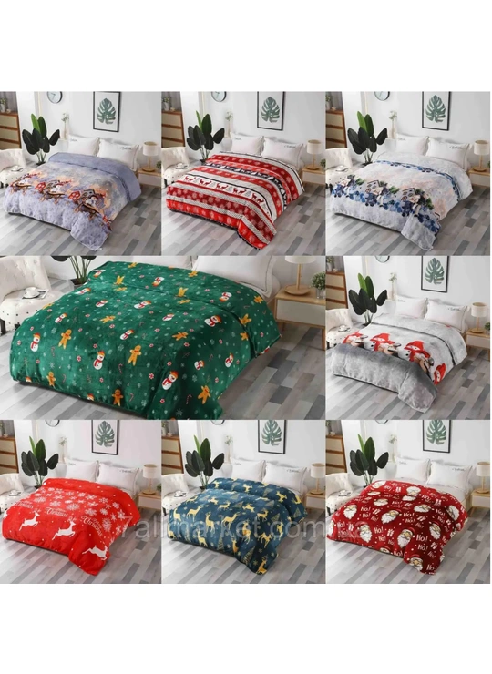 Рождественский плед 150×230 см (5934) Различные цвета - текстиль для дома оптом в Dolche Noche