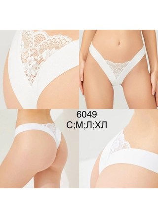 Фото Cottonhill Жіночі труси-стрінги 6049 L Білий (23437) – Стринги, цвет <color>, цена 51.68<currency>