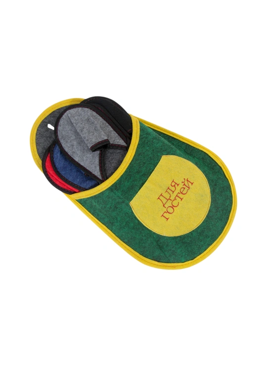 Зима Тапочки для гостей (набір з 5 пар) 327 - жіноча білизна оптом у Dolche Noche