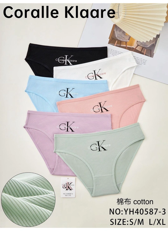 НормаТрусы женские Coralle Klaare Yh40587-3 3б - женское белье оптом в Dolche Noche