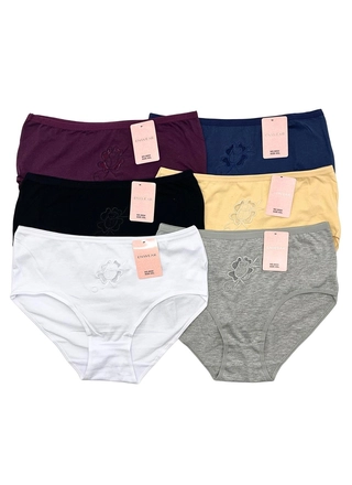 Фото ENWEAR Труси жіночі Cotton Enwear S024 3а Різні кольори (23671) – Батальные размеры, цвет <color>, цена 44.69<currency>