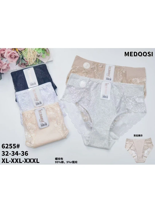 Батальні розміри Жіночі трусики MEDOOSI 6255 13с - жіноча білизна оптом у Dolche Noche