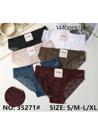 Фото HANA Труси мереживні HANA 35271 7в (23133) – Мереживні, колір <color>, ціна 41.30<currency>