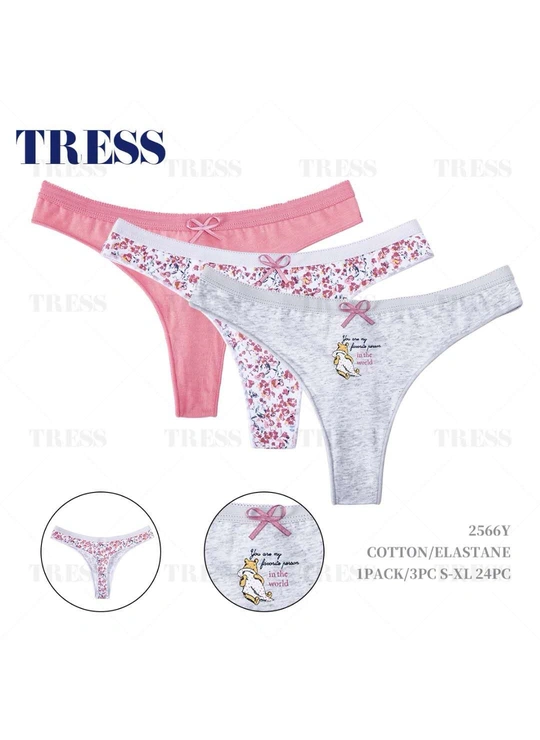 СтрингиЖенские трусы TRESS 2566 13с - женское белье оптом в Dolche Noche
