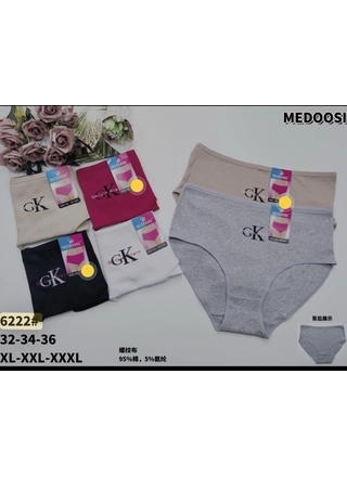 Фото MEDOOSI Жіночі трусики MEDOOSI 6222 11в (22979) – Батальні розміри, колір <color>, ціна 43.85<currency>