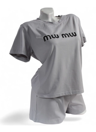 Фото ЦаЦа Женский домашний комплект (бренд) футболка + шорты 4758 (21674) – Пижамы, цвет <color>, цена 347.76<currency>