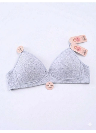 Фото lunna Підліткові бюстгальтери Lunna Cotton Comfort 1318 Сірий (23289) – Чашка А, колір <color>, ціна 99.76<currency>