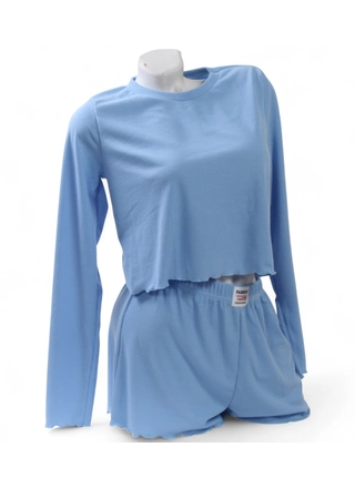 Фото ЦаЦа Пижама в рубчик TsaTsa 4725 (12997) – Пижамы, цвет <color>, цена 301.14<currency>