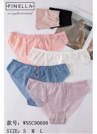 Фото FINELLA Жіночі труси FINELLA 90608 4с Різні кольори (23197) – Норма, колір <color>, ціна 64.84<currency>