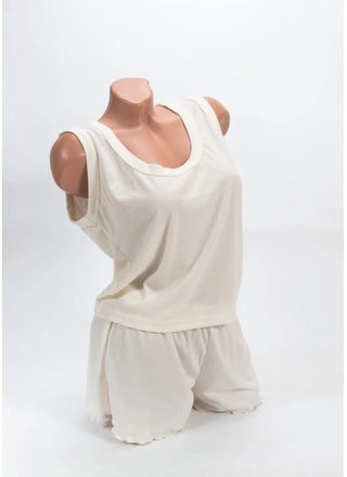 Фото ЦаЦа Материнские шорты в рубчик TsaTsa 4044 (18523) – Пижамы, цвет <color>, цена 263.76<currency>