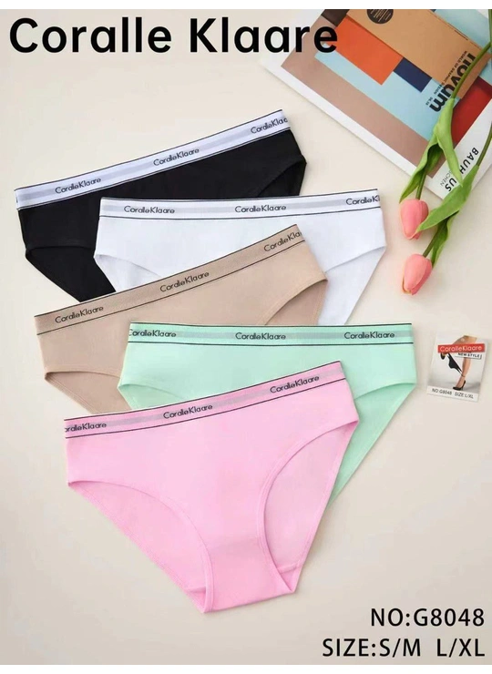Бавовняні Труси жіночі Coralle Klare 8048 7с Різні кольори - жіноча білизна оптом у Dolche Noche