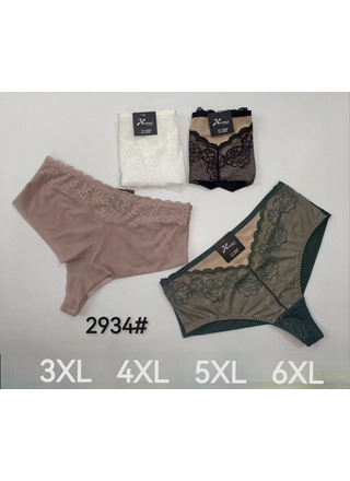 Фото HONS Труси жіночі HONS 2934 1а Різні кольори (23225) – Батальные размеры, цвет <color>, цена 90.48<currency>