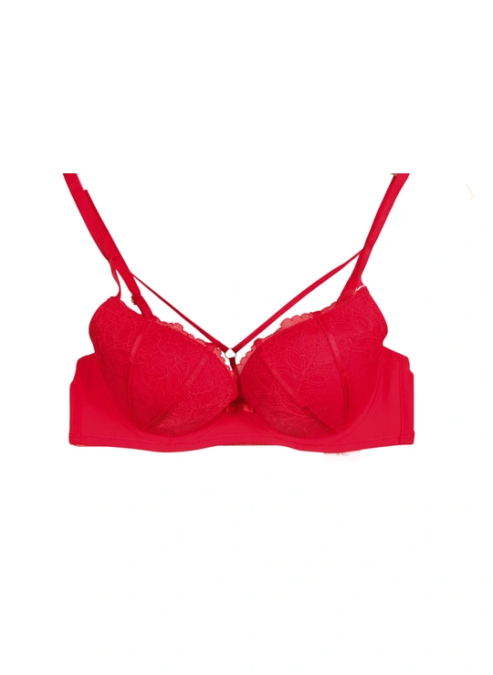 Чашка C Бюстгальтер жіночий *C* BIWEIER 8816 3.3 Червоний - жіноча білизна оптом у Dolche Noche