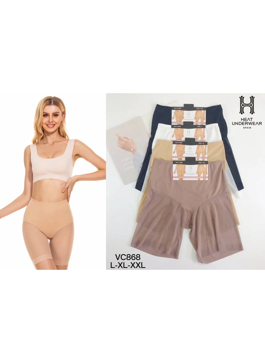 Корректирующие трусыЖенские корректирующие шорты-трусики Heat Underwear VC868 - женское белье оптом в Dolche Noche