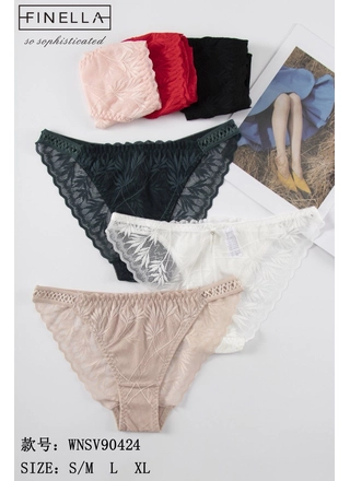 Фото FINELLA Трусики жіночі FINELLA 90424 1а Різні кольори (22147) – Кружевные, цвет <color>, цена 54.98<currency>