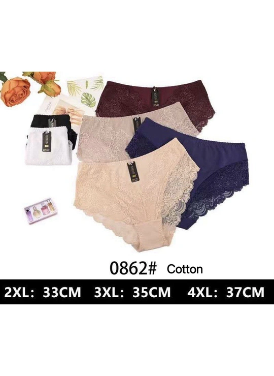 Батальные размерыТруси жіночі NADIZI 0862 11б Різні кольори - женское белье оптом в Dolche Noche