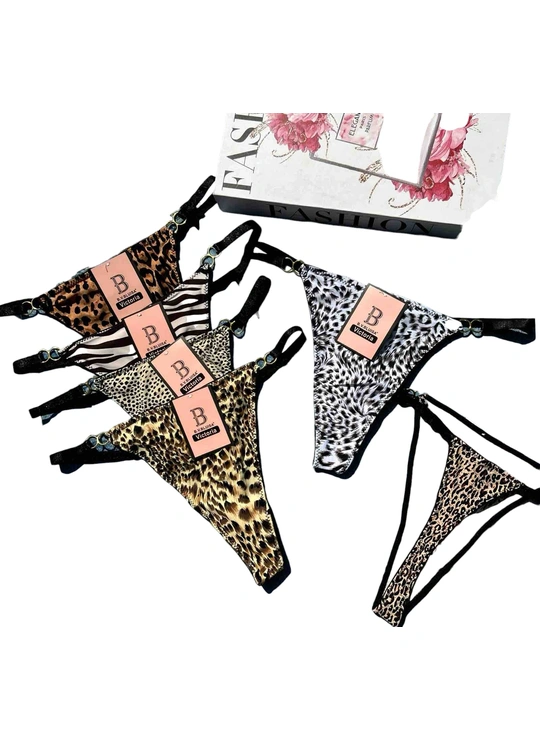 Стрінги Стрінги жіночі тигрові Victoria 6033 7B - жіноча білизна оптом у Dolche Noche